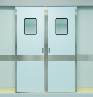 Double open automatic doors