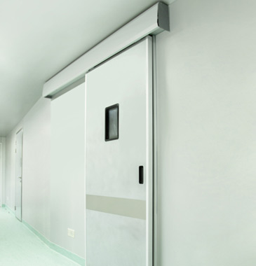 Anti-radiation manual sliding door